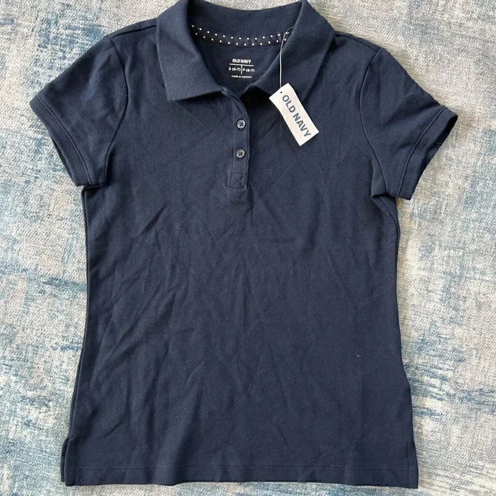 NWT! Kids Old Navy Dark Blue Polo Tee Small 6 / 7